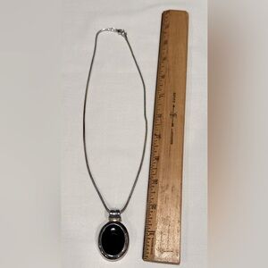 Black and Silver Necklace‎